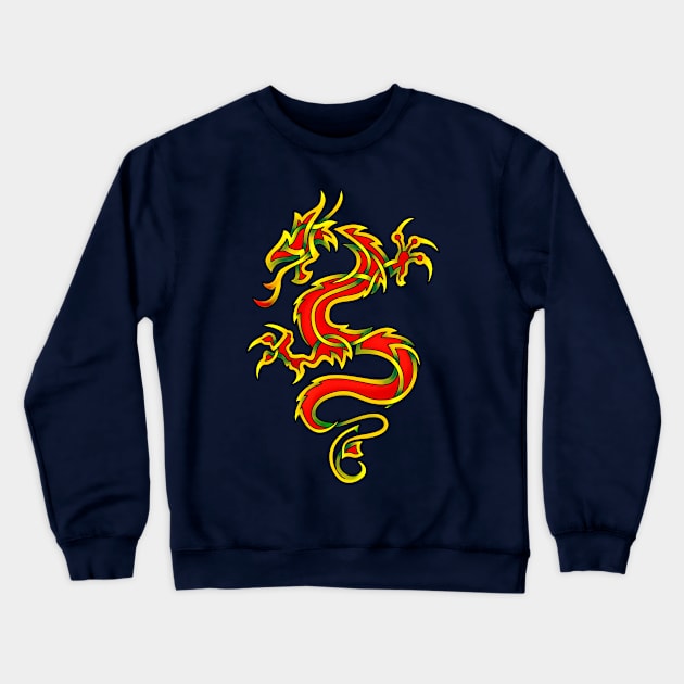 Fiery Fiend Crewneck Sweatshirt by KnotYourWorld4